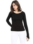 Ap'pulse Women's Long Sleeve Thumbopen Tshirt