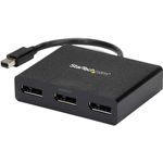 StarTech.com 3-Port Multi Monitor Adapter - Mini DisplayPort to DisplayPort MST Hub, Dual 4K30Hz & 1x 1080p - Video Splitter for Extended Desktop Mode on Windows Only - mDP 1.2 to 3x DP (MSTMDP123DP)