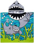 Kids Shark Beach Towel with Hood fo