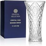 CS Crystal Vase 12-inch high, Rhomb