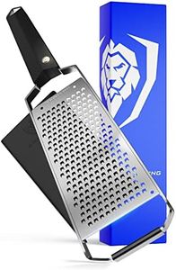 Dalstrong Professional Wide Cheese Grater - Coarse - #304 Stainless Steel Blade - G10 Handle Kitchen Shredder - w/Blade Cover - Hard/Medium Cheese, Shallots, Garlic, Ginger - NSF Certified