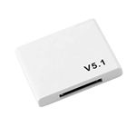 Karriter 30 Pin Bluetooth 5.1 Audio Receiver A2DP Music Mini Wireless Adapter for 30Pin Analog Speaker White