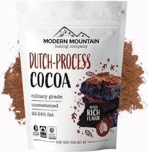 Cocoa Powder (1 lb) Dutch Processed Cocoa Powder, Unsweetened, Extra Rich Cocoa Flavor, 22-24% Fat, Premium Culinary Grade, Non-GMO, Perfect Cocoa for Baking and Cooking