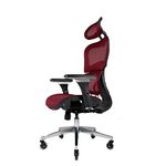 NOUHAUS Ergo3D Ergonomic Office Chair - Rolling Desk Chair with 3D Adjustable Armrest, 3D Lumbar Support and Blade Wheels - Mesh Computer Chair, Gaming Chairs, Executive Swivel Chair (Burgundy)