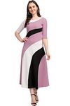 PURVAJA Women's Corduroy Fit and Flare Maxi Dress (Lucy-536-LV-BL-XXL_Light Violet