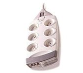 Belkin SurgeMaster – Surge Protector, 6 Outlets, Protection Telephone Line Network (Protection), White