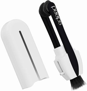 Peeps Compact Glasses Cleaner by CarbonKlean | Removes Fingerprints, Smudges, Streaks, Oil & Film | Reusable (500+ Times), Non-Abrasive | Safe for All Optical Lenses | White