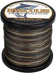 HERCULES Braided Fishing Line 12 Strands, 100-2000m 109-2196 Yards Braid Fish Line, 10lbs-420lbs Test PE Lines for Saltwater Freshwater - Camo Green, 60lbs, 100m