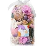 Qingbei Rina Pot pourri Bags, Lavender Scented Pot pourri Bowl Filler Dried Flower,Decorative Home Fragrance Sachets Of Smell,Vase Wedding Party Decor, 500g(Light Purple)