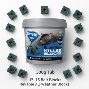 Max Strength Rodent Bait Blocks 300g – Powerful Mouse & Rat Killer