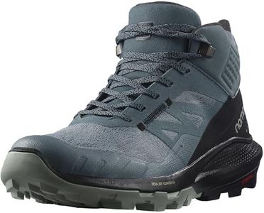 Salomon Women's OUTPULSE Mid Gore-Tex Hiking Boots for Women, Stormy Weather/Black/Wrought Iron, 8