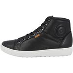 ECCO Women's Soft 7 High Top Ankle Bootie, Black, 41 EU/10-10.5 M US