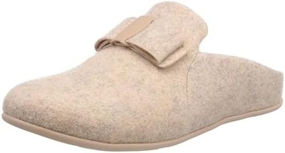 Fitflop Femme Shuv Cushy Chaussons Sabots en Feutre, Beige, 39 EU
