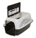 Petmate Two-Door Small Dog Kennel & Cat Kennel (Top Loading or Front Loading Pet Carrier, Great for Small Animals, Made with Recycled Materials, 19 inches in Length) For Pets up to 10 Pounds