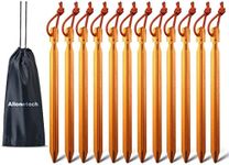 12 Pack Tent Stakes, 7075 Ground Me