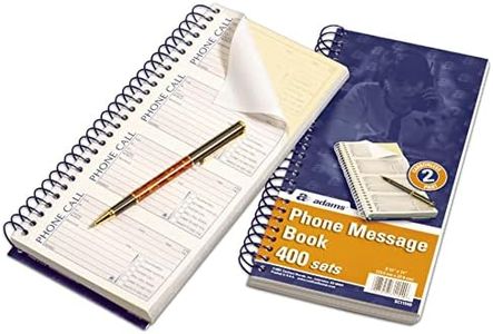 Adams Message Book/Phone Call, Carbonless, 5.50 x 11 Inches, 400 Sets per Book (SC1154D)(5-Pack of Books)