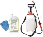 Rootblast 5L Pump Sprayer 360 Glyphosate Weedkiller 1L with integral measuring device Pair of Gloves 1L makes up to 50L