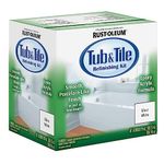 Rust-Oleum 384165 Tub And Tile Refinishing 2-Part Kit, Gloss White,White