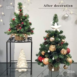 Pre-Lit Mini Christmas Tree – 20 Inch Tabletop Holiday Decor
