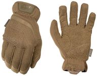 Mechanix Wear: FastFit Tactical Gloves with Elastic Cuff for Secure Fit, Work Gloves with Flexible Grip for Multi-purpose Use, Durable Touchscreen Capable Safety Gloves for Men (Brown, X-Large)