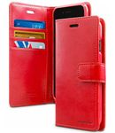 GOOSPERY iPhone 6 Plus Case for Apple iPhone 6 Plus, [Drop Protection] Blue Moon [Wallet Case] PU Leather with Shock Absorbing TPU Casing [ID Card & Cash Holders] (Red) IP6P-BLM-RED