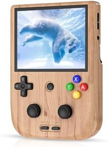 RG405V Video Handheld Game Console Android 12 4” IPS Touch Screen T618 5500mAh Battery Portable Retro Player 5G WiFi Bluetooth Automatically Heat Dissipation 128G 3154 Games (RG405V-Wood Grain)