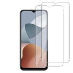 Screen Protector for ZTE Blade A54 4G 2023,[2 Pack]99.99% HD Full Coverage Easy Installation Round Edge Scratch Resistant Bubble Free,9H Hardness Premium Quality Tempered Glass Film,Transparent