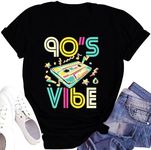 LINZEOO Womens 90s Vibe Shirt I Lov