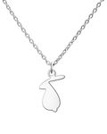 Yooborn Spirit Animals Stainless Steel Rabbit Necklace Bunny Pendant Luck Jewelry Christmas birthday Gifts for Women teen Girls.