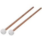 Drum Timpani, 2Pcs Snare Timpani Stick Mallet Soft Felt Mallet with Wooden Handle for Percussion Instrument Accessories Performance Accessories Drum Mallets