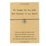 No Longer By My Side Paw Charm Wish String Bracelet