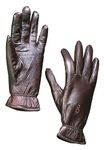 Bob Allen Leather Insulated Gloves (Brown, X-Large)