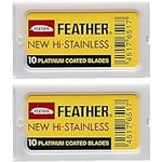 Feather Double Edge Safety Razor Blades 20 Count