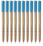 FLAIR Glass Gel Pen Wallet Pack | Tip Size 0.6 mm | Water Proof Ink For Smooth Flow System | Low-Viscosity Ink For Smudge Free Writing | Blue ink, Pack of 10
