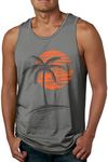 Waldeal Mens Tropical Palm Tree Sun