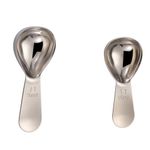 2 Pcs Coffee Scoop Set Stainless Steel Coffee Scoop Measuring Scooper with Short Handle Coffee Measure Spoon for Coffee Loose Tea Sugar Or Flour 15ml and 30ml