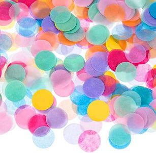 Outus 1 Inch Multicolor Round Tissue Confetti, 10000 Pieces