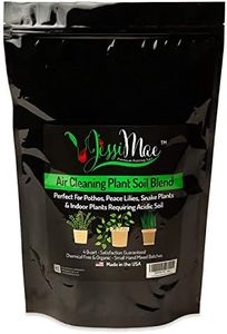 Jessi Mae - Air Cleaning Plant Soil - Acidic Organic pH Balanced Potting Soil - for Peace Lily, Snake Plant, Pothos, Parlor Palm, and Other Indoor Plants - Well-Draining Potting Soil - 4 Quarts