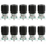 WMYCONGCONG 10 PCS 360 Degree EC11 Rotary Encoder Code Switch Digital Potentiometer 7 Pins 15mm with Caps (7 Pin 15MM) (7 Pin 15mm)