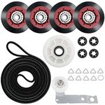 EatPitaya 4392067 Dryer Repair Kit, with idler pulley, belt, Roller roller and idler pulley with bracket for Whirlpool and Kenmore Dryers, replacement part number 4392067VP 587637 587649 AP3109602