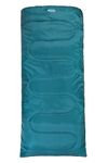 Mountain Warehouse Basecamp 200 XL Sleeping Bag - Warm & Cosy, Hollow fibre insulated Bag, Easy to pack & Durable - Best for Camping, Hiking, Trekking & Outdoors Petrol Blue