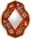 NOVICA Reverse Painted Glass Mirror