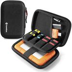 tomtoc Carrying Case for Essential External Hard Drive, EVA Shockproof Travel Portable Bag Compatible with 2.5 inch Western Digital | Toshiba | Seagate | LaCie | HGST Hard Drive, with 8 SD Card Slots