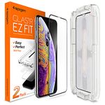 Spigen EZ Fit Full Coverage Tempered Glass Screen Protector for iPhone XS and iPhone X - 2 Pack