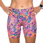Zoot Women’s LTD 6-Inch Triathlon Shorts, Endurance Cycle Padded Shorts for Swim, Bike, Run with Quick Drying UPF 50+ Fabric - Club Aloha - Large