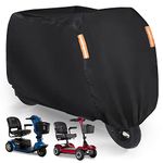 MICTUNING Mobility Scooter Rain Cover,Waterproof 300D Oxford Fabric Wheelchair Rain Cover All-Weather Outdoor Protection Cover with Storage Bag Protect from Rain Dust Snow Sun