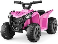 Best Choice Products 6V Kids Ride On Toy, 4-Wheeler Quad ATV Play Car w/ 1.8MPH Max Speed, Treaded Tires, Rubber Handles, Push-Button Accelerator - Pink