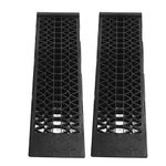 KIMISS 2pcs 4,400lbs Capacity LowCar Ramps Plastic Automotive Ramp for Oil Change Maintenance, Black