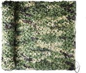 FullLit Camo Netting Camouflage Netting 6.5ftx10ft,10ftx10ft, 20ftx20ft,with Mesh Backing, Hunting Blind Nets, Sunshade Canopy, Army Tarp Fence Net for Party Decoration, Photograph and Car Cover