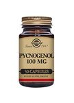 Solgar Pycnogenol 100mg - Derived from Pine Bark - Works Combined with Vitamins C & E - Vegan - 30 Vegetable Capsules, Brown